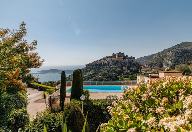 Studio à Eze - Les Balcons d’Èze – Studio avec terrasse vue mer & piscine